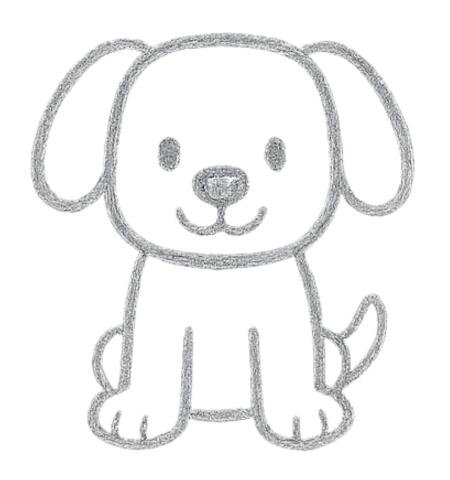 How to Draw Puppy for Kids Puppy Step 06