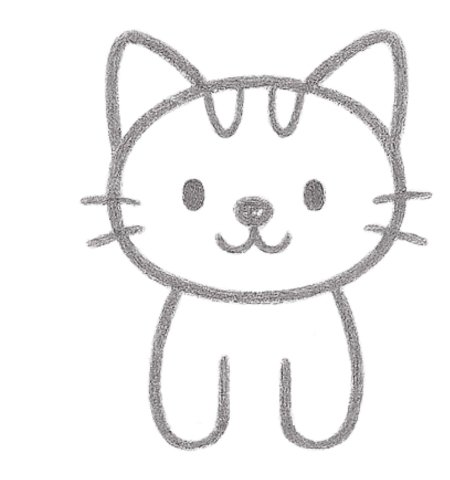 How to Draw Kitten for Kids Step 04