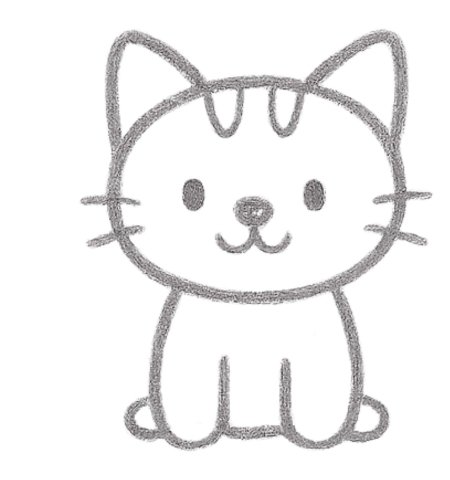 How to Draw Kitten for Kids Step 05