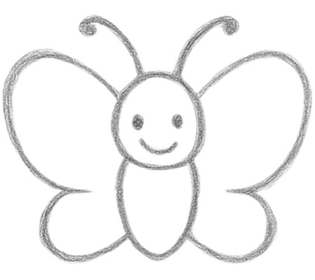 How to Draw a Butterfly for Tweens Step 05