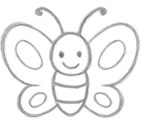 How to Draw a Butterfly for Tweens Step 06