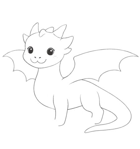 How to Draw a Dragon for Adult Step 03