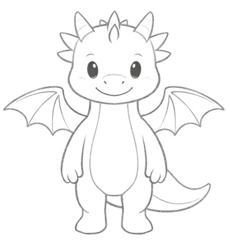 How to Draw a Dragon for Teens Step 05