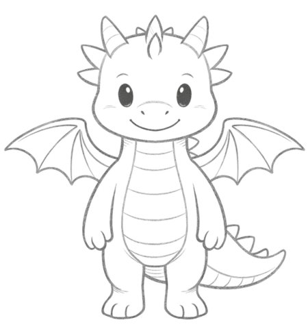 How to Draw a Dragon for Teens Step 05