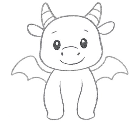 How to Draw a Dragon for Tweens Step 03