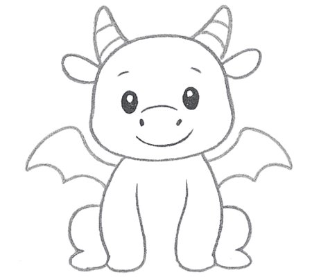 How to Draw a Dragon for Tweens Step 04