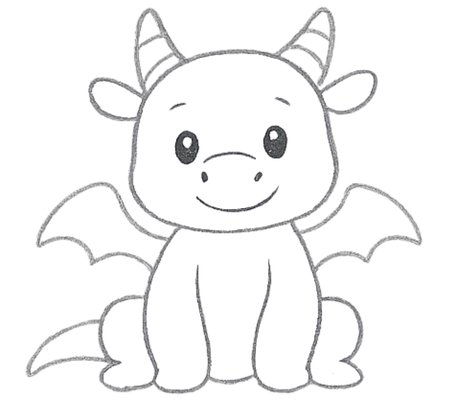 How to Draw a Dragon for Tweens Step 05