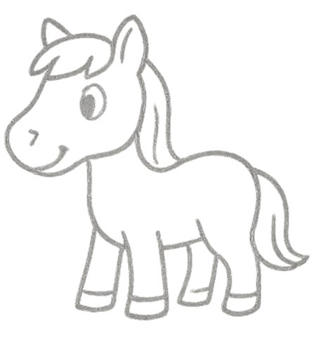 How to Draw a Horse for Tweens Step 06