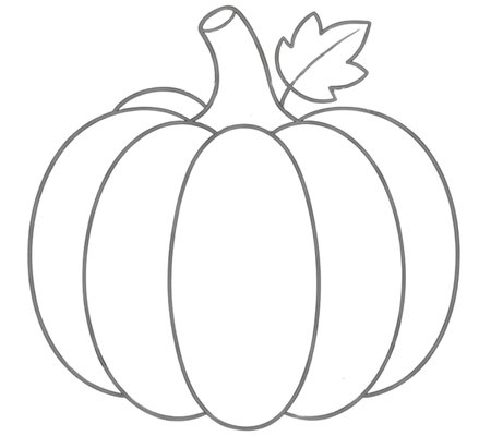 How to Draw a Pumpkin for Adults Step 04