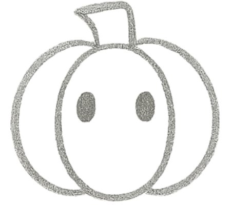 How to Draw a Pumpkin for Kids Step 05