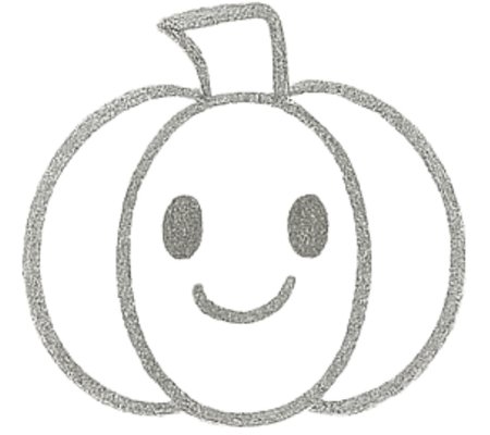 How to Draw a Pumpkin for Kids Step 06
