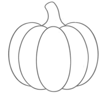 How to Draw a Pumpkin for Teens Step 03
