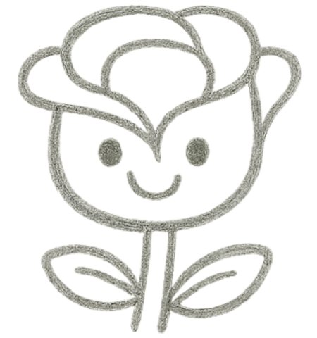 How to Draw a Rose for Tweens Step 06