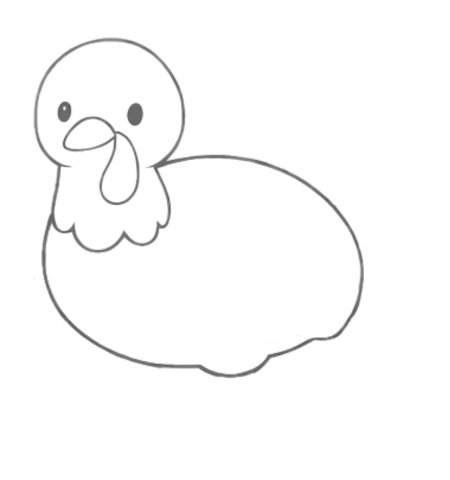 How to Draw a Turkey for Adults Step 03