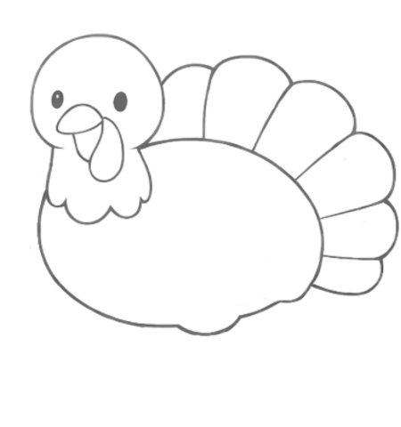 How to Draw a Turkey for Adults Step 04