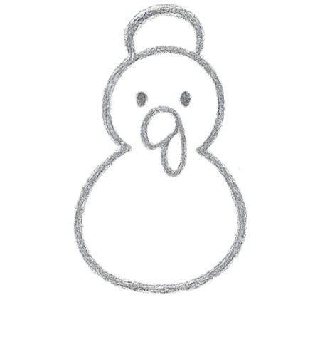 How to Draw a Turkey for Kids Step 03
