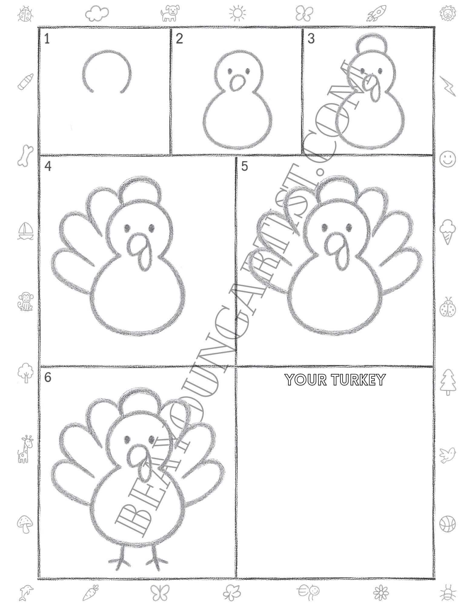 Kids Printable Full Page for Download and Practice