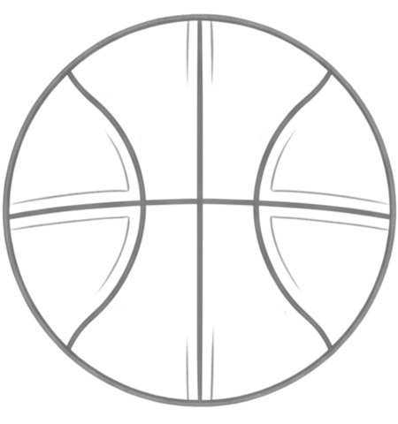 How to Draw a Basketball for Adults Step 05