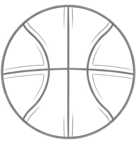 How to Draw a Basketball for Adults Step 06