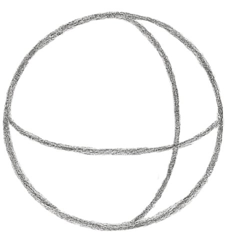 How to Draw a Basketball for Kids Step 03