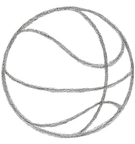 How to Draw a Basketball for Kids Step 05