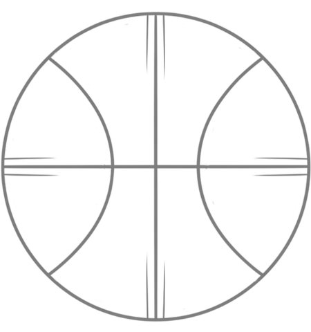 How to Draw a Basketball for Teens Step 04