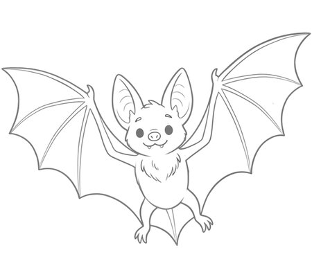 How to Draw a Bat for Adults Step 05