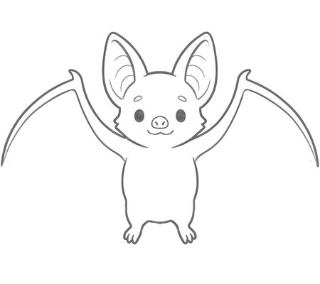 How to Draw a Bat for Teens Step 03
