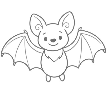 How to Draw a Bat for Tweens Step 06