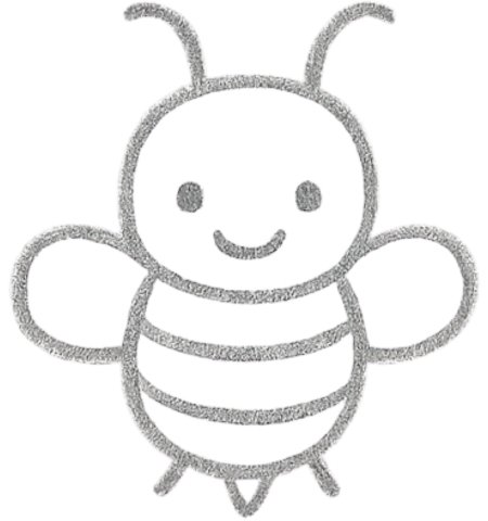 How to Draw a Bee for Kids Step 06