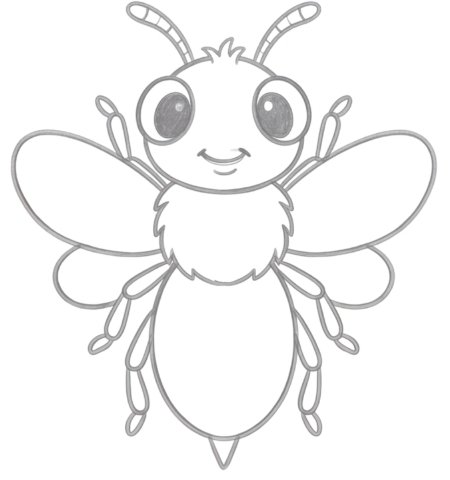 How to Draw a Bee for Teens Step 05