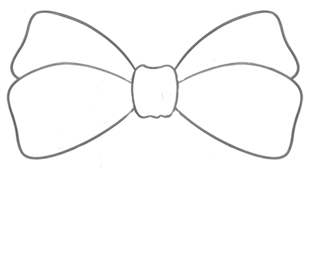 How to Draw a Bow for Adults Step 03
