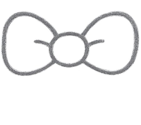 How to Draw a Bow for Kids Step 03
