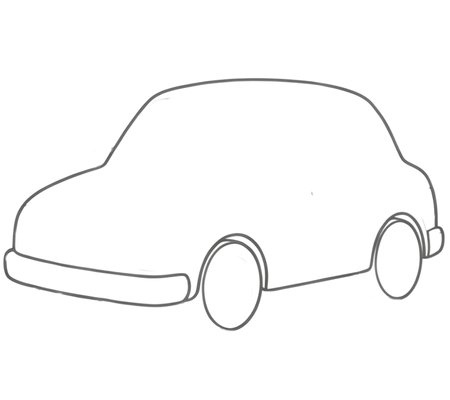 How to Draw a Car for Adults Step 03