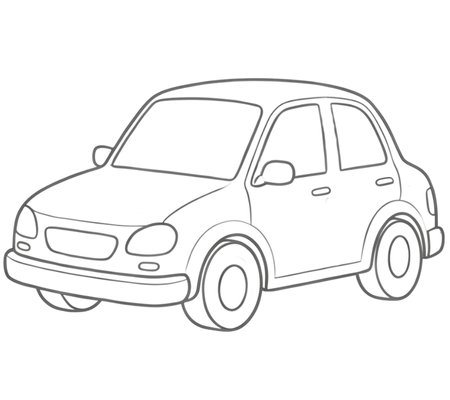 How to Draw a Car for Adults Step 05