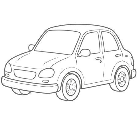 How to Draw a Car for Adults Step 06