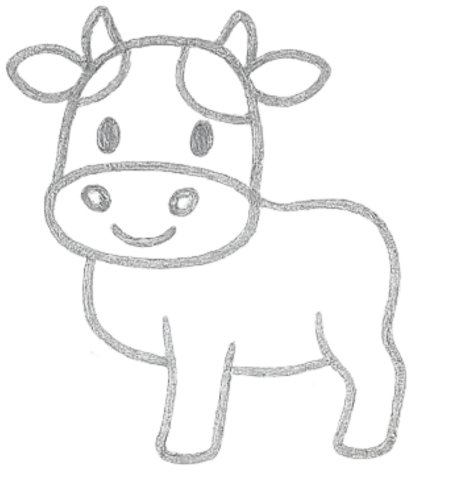 How to Draw a Cow for Tweens Step 04
