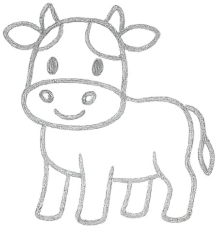 How to Draw a Cow for Tweens Step 05