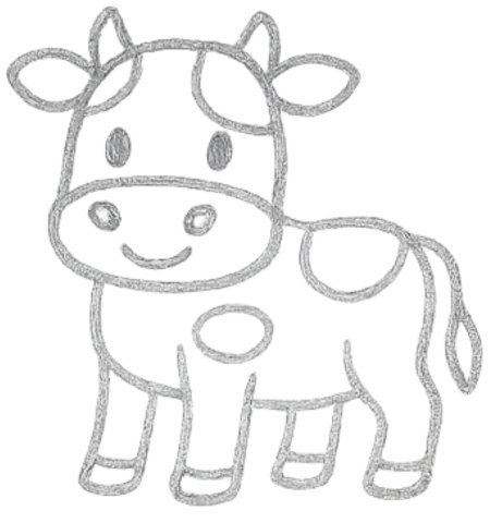How to Draw a Cow for Tweens Step 06