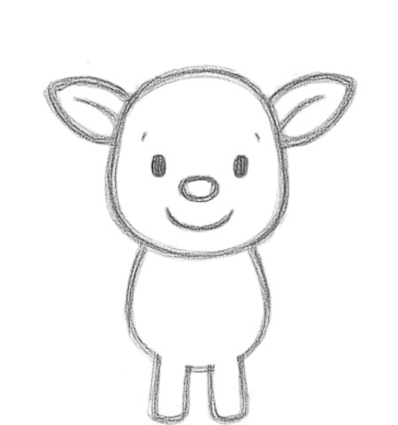 How to Draw a Deer for Kids Step 05