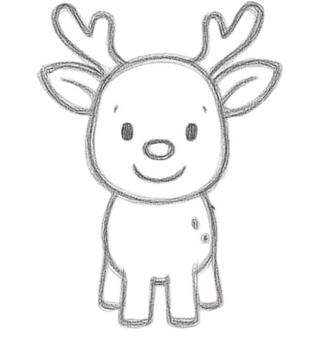 How to Draw a Deer for Kids Step 06