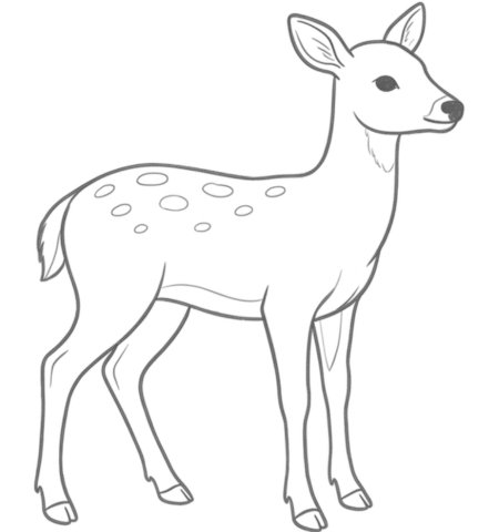 How to Draw a Deer for Teens Step 06