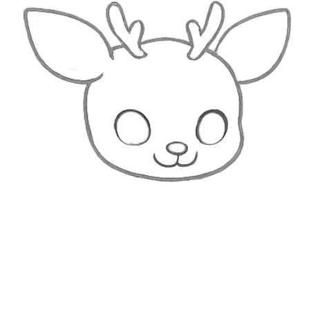 How to Draw a Deer for Tweens Step 02