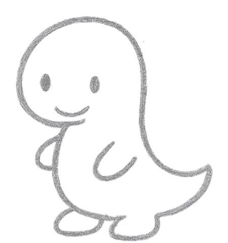How to Draw a Dinosaur for Kids Step 05