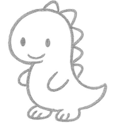How to Draw a Dinosaur for Kids Step 06