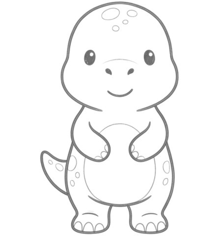 How to Draw a Dinosaur for Tweens Step 06