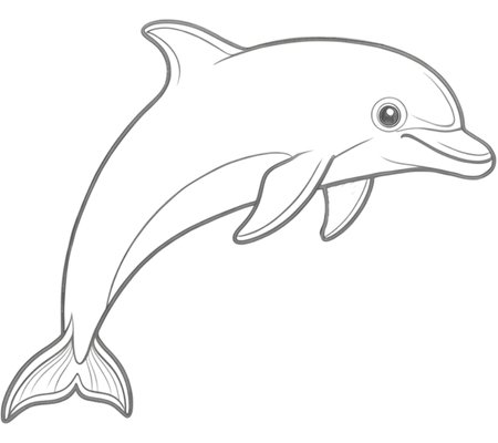 How to Draw a Dolphin for Adults Step 05