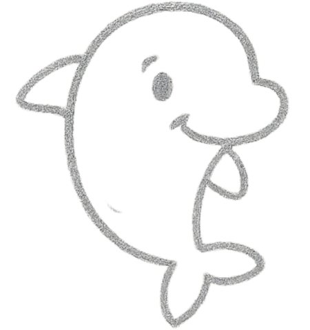 How to Draw a Dolphin for Kids Step 05