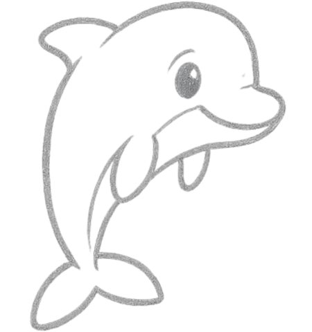 How to Draw a Dolphin for Tweens Step 06