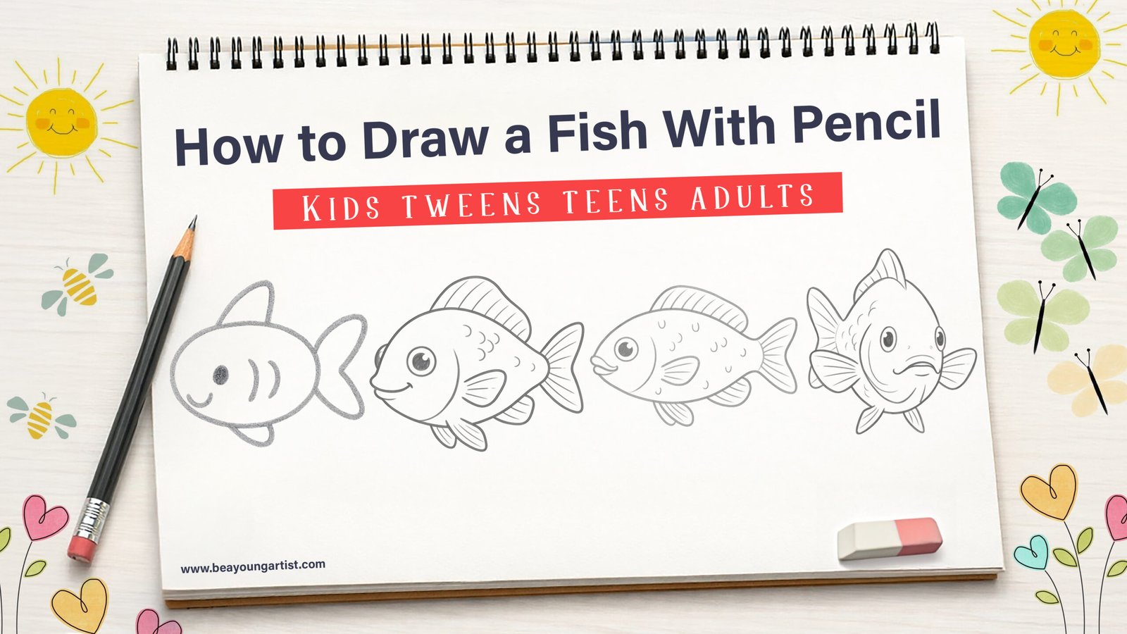 How to Draw a Fish With Pencil Feature Image